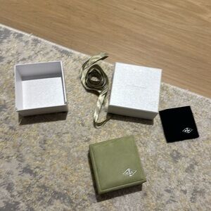 Van cleef jewelry box and pouches bundle velvet